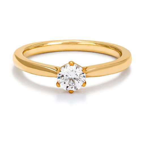 Ring med labbodlad diamant Polaris