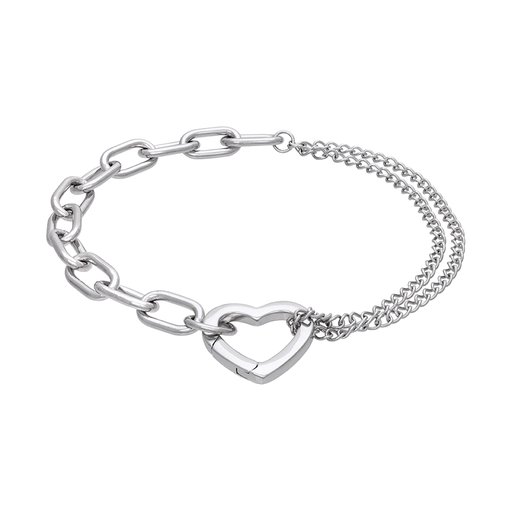 Armband i äkta silver med dubbla kedjor