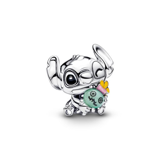 Berlock i äkta silver med Stitch och Scrump