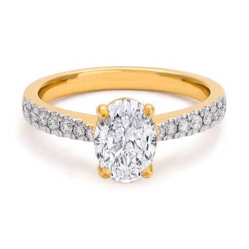 Ring med labbodlade diamanter Electra