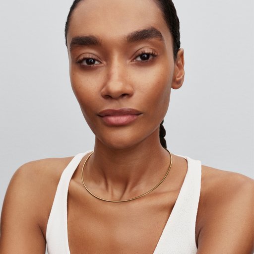 Förgyllt chokerhalsband