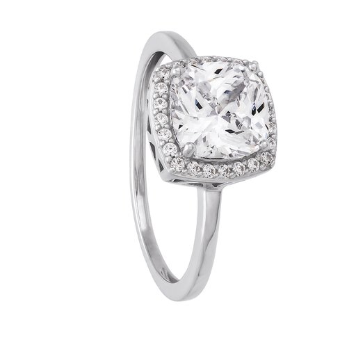 Ring i äkta silver med kubisk zirkonia