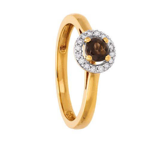Diamantring i 18K guld