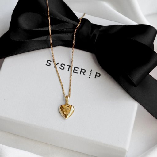 Halsband Sunburst Heart