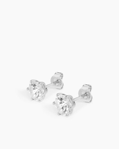 Örhängen i äkta silver med kubisk zirkonia