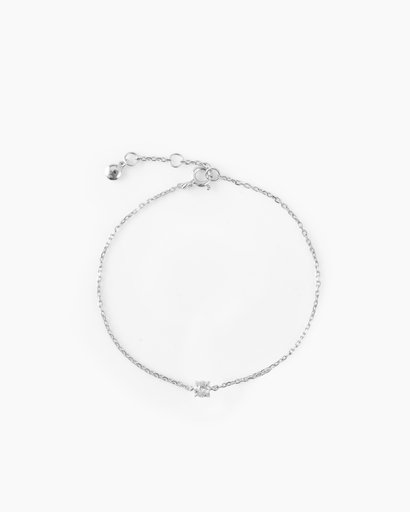 Armband i äkta silver med kubisk zirkonia