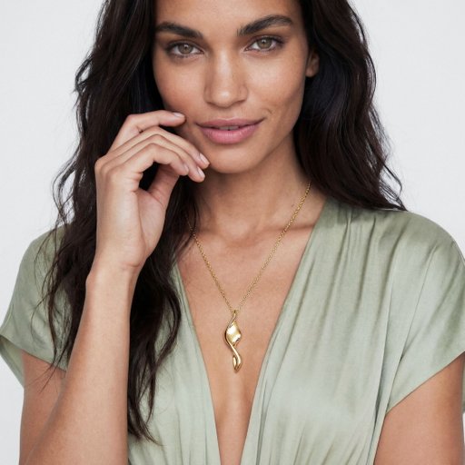 Halsband Foglia i äkta silver