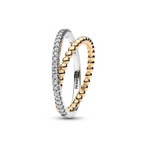 Dubbel ring i äkta silver