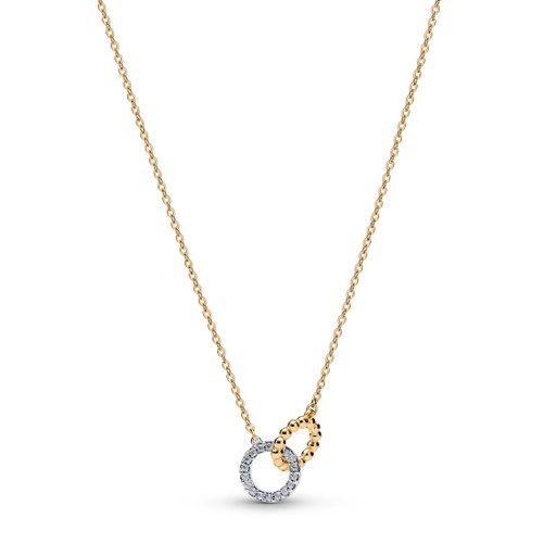 Halsband i äkta silver med cirklar