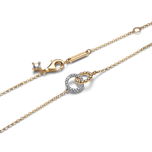 Halsband i äkta silver med cirklar