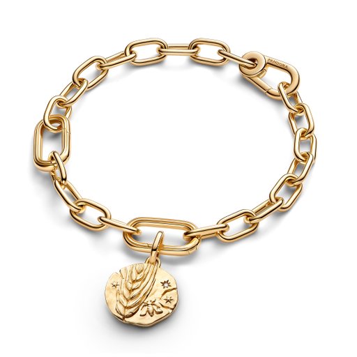 Förgylld berlock med medaljong