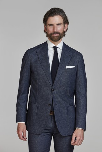 Merano Soft Tailored Blazer MÖRKBLÅ