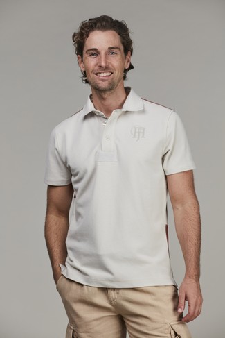 Stripe back polo