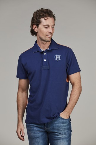 Stripe back polo