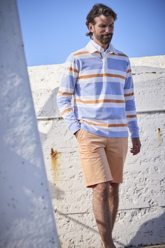 Y.D. Stripe Rugger LJUSBLÅ