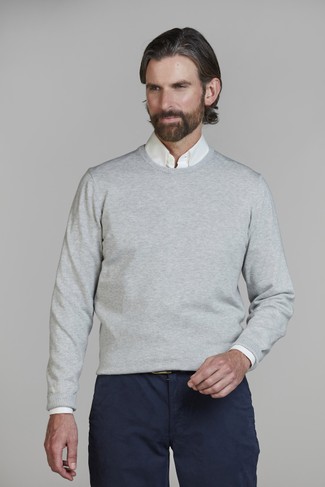 Crew neck sweater Crew neck sweater LIGHT GREY