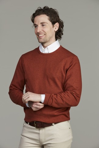 Crew neck sweater Crew neck sweater ORANGE