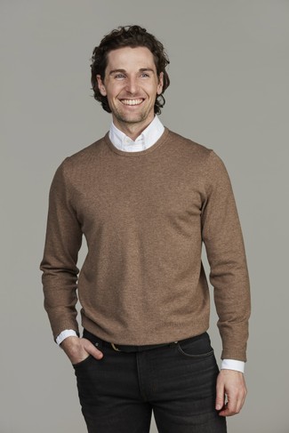 Crew neck sweater Crew neck sweater BROWN