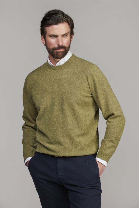 Refine Crew Neck Knit DUSTY GREEN