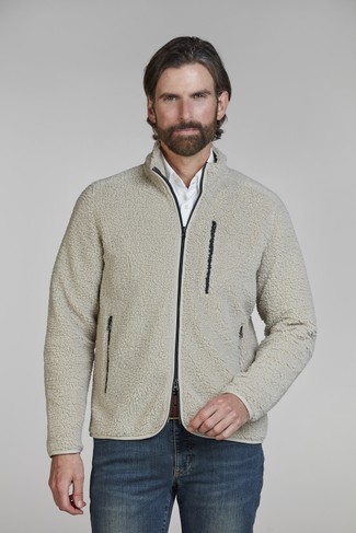 Pile Fleece Jacket SAND