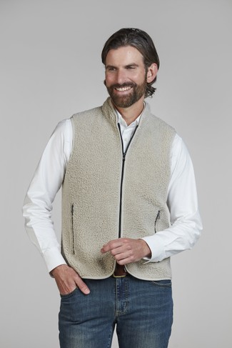 Pile Fleece Vest SAND