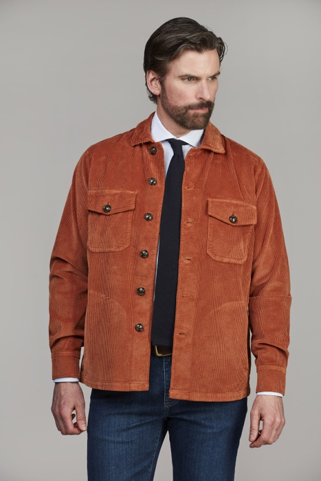 8W Corduroy Overshirt BURNT ORANGE
