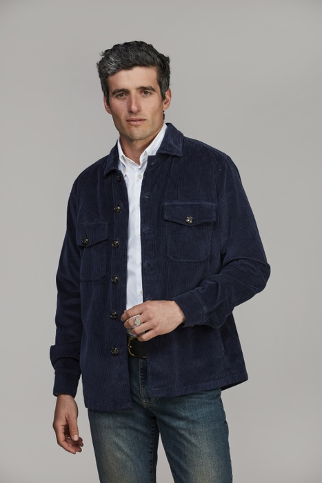 8W Corduroy Overshirt NAVY
