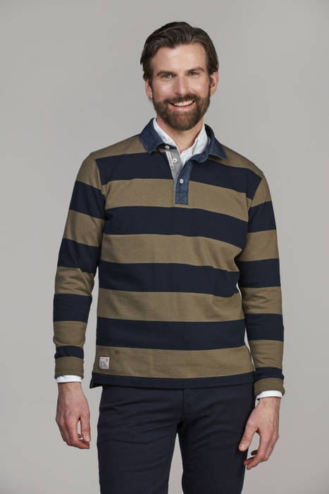 YD Striped Rugger YD Striped Rugger OLIVE GREEN