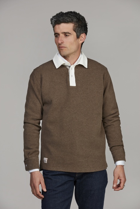 Heavy Piquet Rugger Heavy Piquet Rugger DARK BROWN