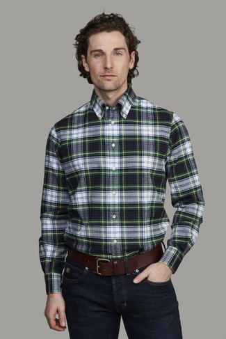 Tartan Flanel Shirt BLUE
