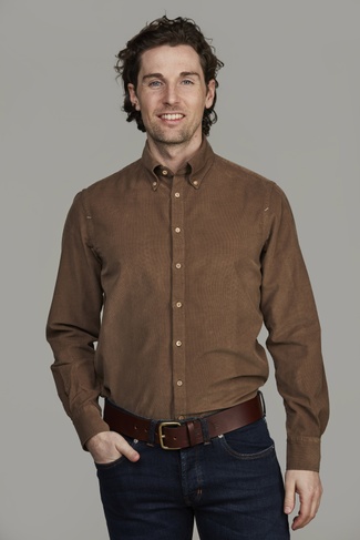 Babycord Shirt LIGHT BROWN