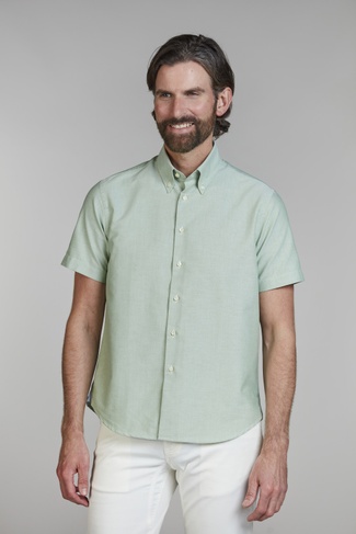 Short Sleeve Oxford Shirt GREEN