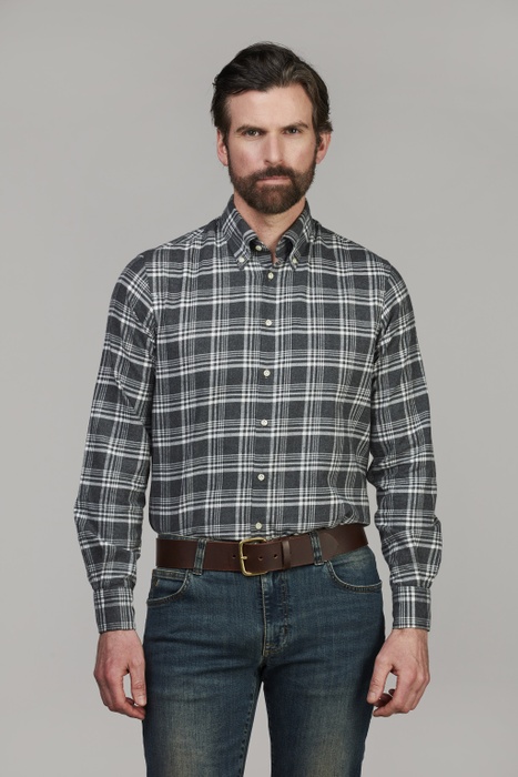 Sam Check Flanel Shirt Sam Check Flanel Shirt GREY