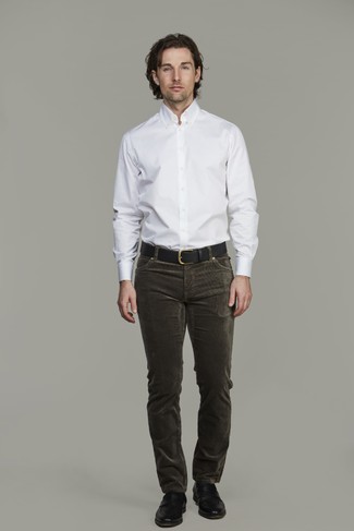 5-pkt cut´n sew cord MÖRKGRÖN