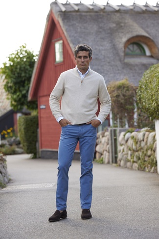 5-pkt Twill Melange BLÅ