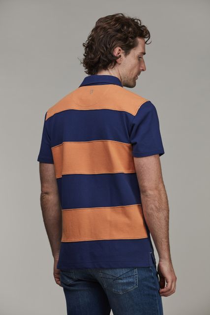 Stripe back polo Stripe back polo