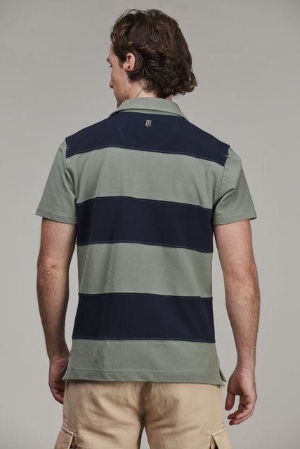 Stripe back polo Stripe back polo