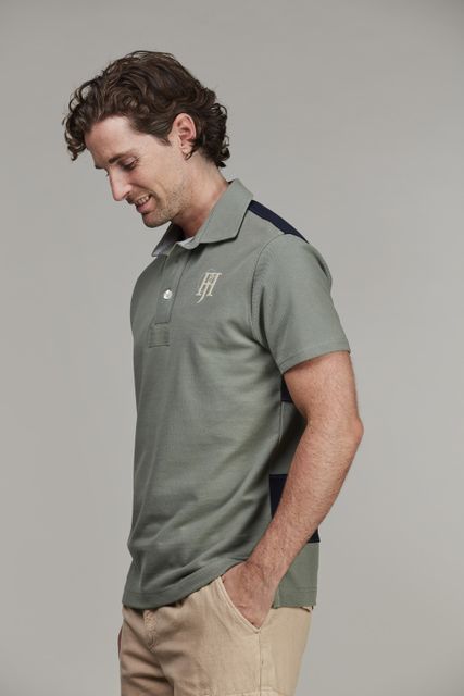 Stripe back polo Stripe back polo