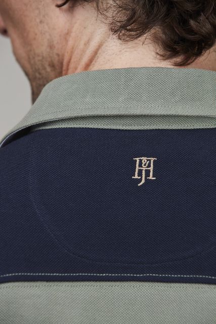 Stripe back polo Stripe back polo