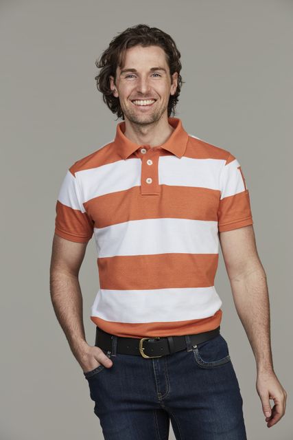 Rough style block polo Rough style block polo