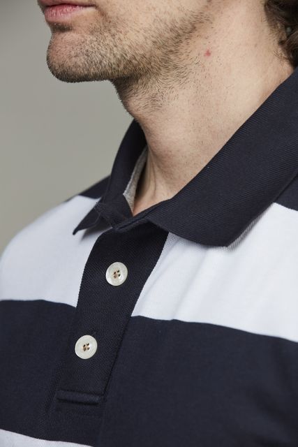 Rough style block polo Rough style block polo