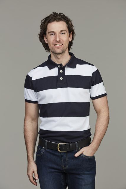 Rough style block polo Rough style block polo