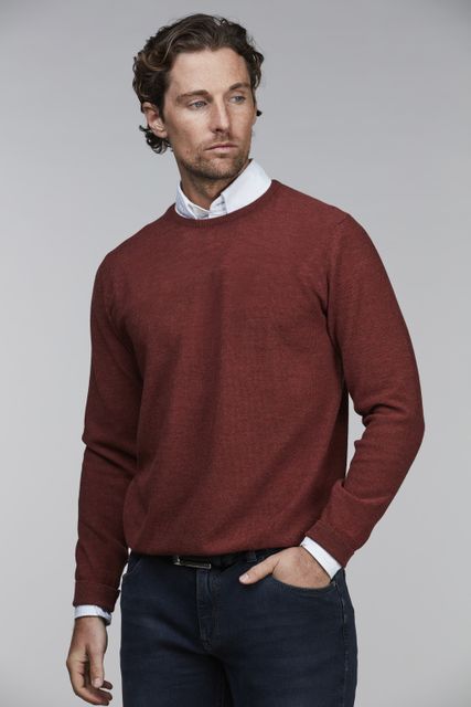 MERINO CREWNECK STRUCTURE KNIT