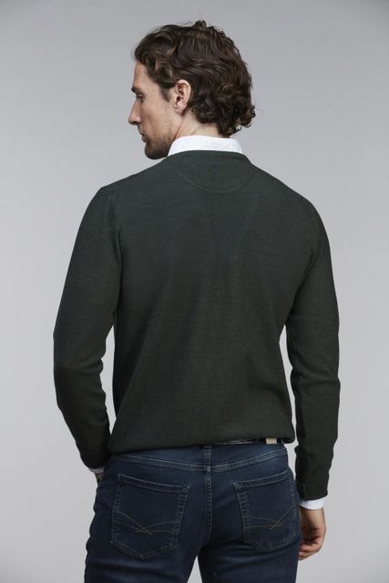 MERINO CREWNECK STRUCTURE KNIT