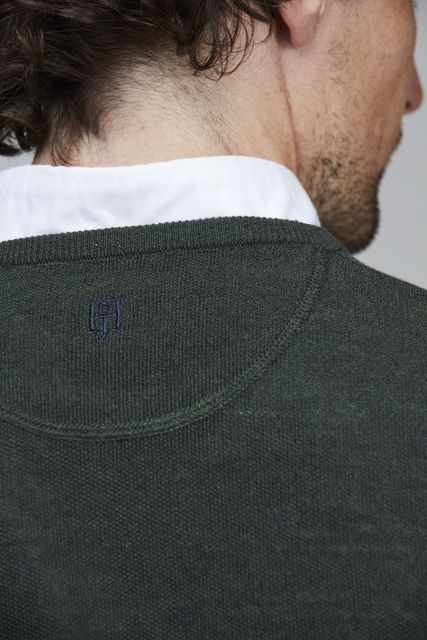 MERINO CREWNECK STRUCTURE KNIT