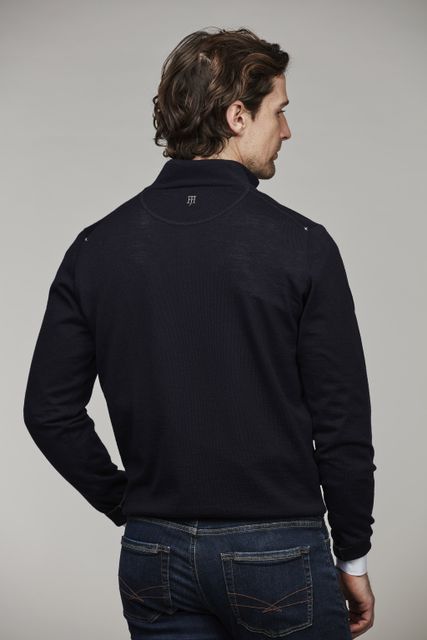 HALFZIP PLAIN MERINO KNIT