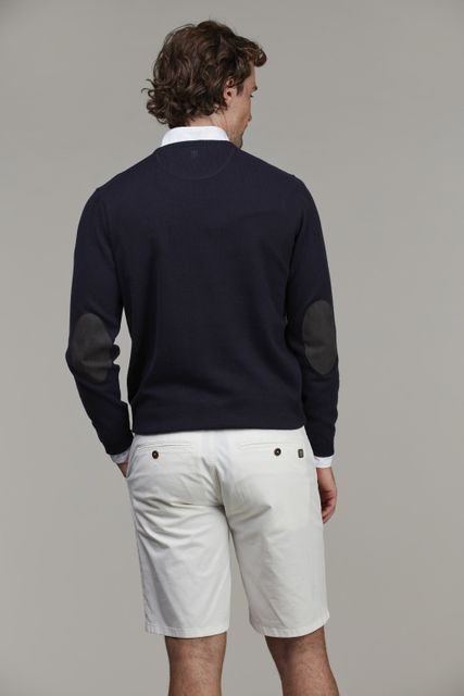 Crew neck knit, e-patch Crew neck knit, e-patch