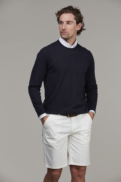 Crew neck knit, e-patch Crew neck knit, e-patch