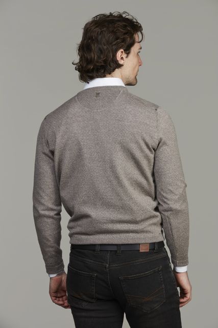 Merino Crew Neck Structure Knit