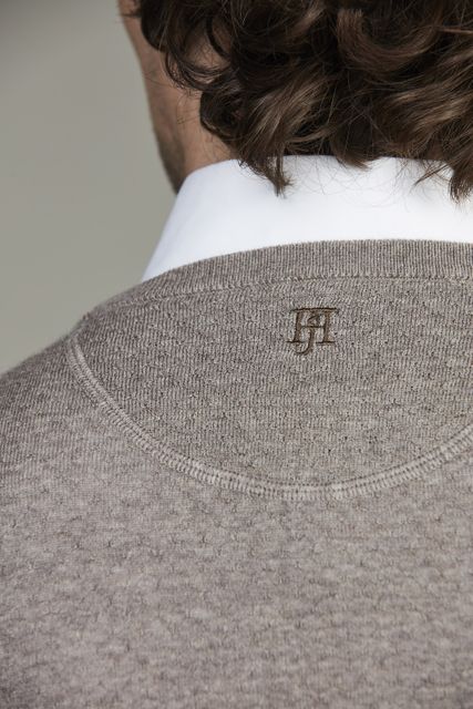 Merino Crew Neck Structure Knit